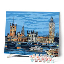 Laden Sie das Bild in den Galerie-Viewer, Malen nach Zahlen für Erwachsene | Big Ben in London in der Nacht | Figured'Art