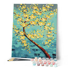 Laden Sie das Bild in den Galerie-Viewer, Malen nach Zahlen für Erwachsene | Baum mit goldenen Blumen | Figured'Art