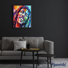 Laden Sie das Bild in den Galerie-Viewer, Malen nach Zahlen für Erwachsene | Bob Marley Aquarell | Figured'Art