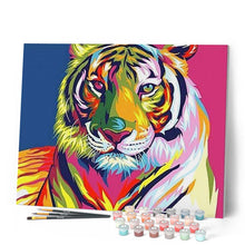 Laden Sie das Bild in den Galerie-Viewer, Malen nach Zahlen für Erwachsene | Tiger Pop Art 2 | Figured'Art