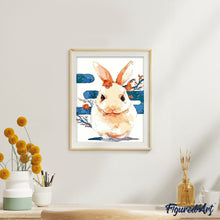 Laden Sie das Bild in den Galerie-Viewer, Malen nach Zahlen für Erwachsene | Hase und Blumen | Figured'Art