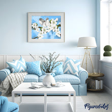 Laden Sie das Bild in den Galerie-Viewer, Malen nach Zahlen für Erwachsene | Vögel und Magnoliablumen | Figured'Art