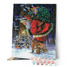 Laden Sie das Bild in den Galerie-Viewer, Malen nach Zahlen für Erwachsene | Weihnachtsmann mit Geschenken | Figured'Art