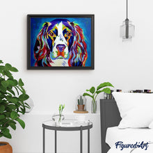 Laden Sie das Bild in den Galerie-Viewer, Malen nach Zahlen für Erwachsene | Farbiger Hund | Figured'Art