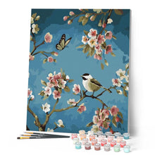 Laden Sie das Bild in den Galerie-Viewer, Malen nach Zahlen für Erwachsene | Vogel und Schmetterling | Figured'Art