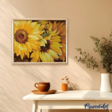 Laden Sie das Bild in den Galerie-Viewer, Malen nach Zahlen für Erwachsene | Sonnenblumen in voller Blüte | Figured'Art