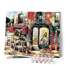 Laden Sie das Bild in den Galerie-Viewer, Malen nach Zahlen für Erwachsene | Kleiner Blumenladen | Figured'Art