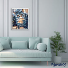 Laden Sie das Bild in den Galerie-Viewer, Malen nach Zahlen für Erwachsene | Katze mit Stil | Figured'Art