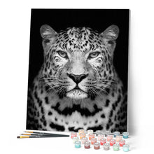 Laden Sie das Bild in den Galerie-Viewer, Malen nach Zahlen für Erwachsene | Grauer Leopard | Figured'Art