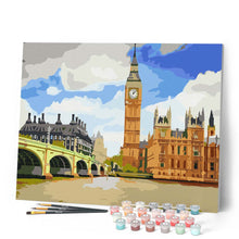 Laden Sie das Bild in den Galerie-Viewer, Malen nach Zahlen für Erwachsene | Big Ben aus der Ferne | Figured'Art