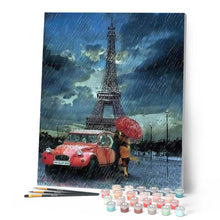 Laden Sie das Bild in den Galerie-Viewer, Malen nach Zahlen für Erwachsene | Regen beim Eiffelturm | Figured'Art