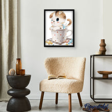 Laden Sie das Bild in den Galerie-Viewer, Malen nach Zahlen für Erwachsene | Kätzchen und Teetasse | Figured'Art