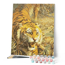 Laden Sie das Bild in den Galerie-Viewer, Malen nach Zahlen für Erwachsene | Wütender Tiger | Figured'Art