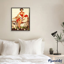 Laden Sie das Bild in den Galerie-Viewer, Pin-Up-Girl und Gartenarbeit | Figured'Art