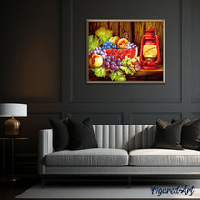 Laden Sie das Bild in den Galerie-Viewer, Früchte und Gaslampe | Figured'Art