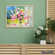 Laden Sie das Bild in den Galerie-Viewer, Blumen in Glasvase | Figured'Art