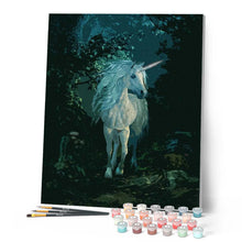 Laden Sie das Bild in den Galerie-Viewer, Malen nach Zahlen für Erwachsene | Weißes Einhorn | Figured'Art
