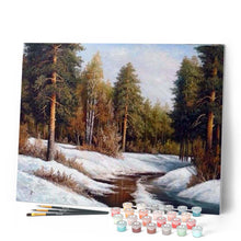 Laden Sie das Bild in den Galerie-Viewer, Malen nach Zahlen für Erwachsene | Gefrorener Fluss | Figured'Art