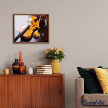 Laden Sie das Bild in den Galerie-Viewer, Violine und Weinglas