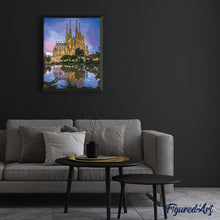 Laden Sie das Bild in den Galerie-Viewer, Kathedrale und Spiegelung im See | Figured'Art