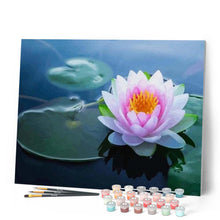 Laden Sie das Bild in den Galerie-Viewer, Malen nach Zahlen für Erwachsene | Glühende Seerose | Figured'Art