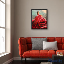 Laden Sie das Bild in den Galerie-Viewer, Malen nach Zahlen für Erwachsene | Rotes Kleid | Figured'Art