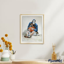 Laden Sie das Bild in den Galerie-Viewer, Malen nach Zahlen für Erwachsene | Vater und trauriger Sohn | Figured'Art