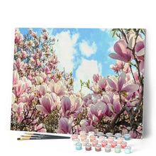 Laden Sie das Bild in den Galerie-Viewer, Malen nach Zahlen für Erwachsene | Schöne blühende Magnolias | Figured'Art