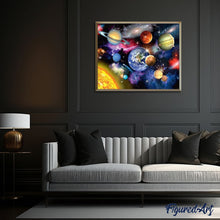 Laden Sie das Bild in den Galerie-Viewer, Malen nach Zahlen für Erwachsene | Sonnensystem | Figured'Art