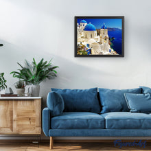 Laden Sie das Bild in den Galerie-Viewer, Malen nach Zahlen für Erwachsene | Santorini blau und weiß | Figured'Art