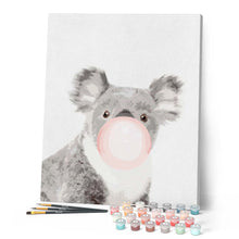 Laden Sie das Bild in den Galerie-Viewer, Malen nach Zahlen für Erwachsene | Kaugummi und Koala | Figured'Art