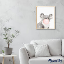 Laden Sie das Bild in den Galerie-Viewer, Malen nach Zahlen für Erwachsene | Kaugummi und Koala | Figured'Art