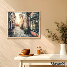 Laden Sie das Bild in den Galerie-Viewer, Malen nach Zahlen für Erwachsene | Sonnenuntergang in der Gasse | Figured'Art
