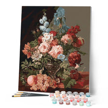Laden Sie das Bild in den Galerie-Viewer, Malen nach Zahlen für Erwachsene | Großer Blumenbouquet | Figured'Art