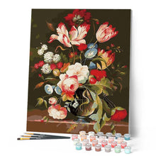 Laden Sie das Bild in den Galerie-Viewer, Malen nach Zahlen für Erwachsene | Magischer Blumenstrauß | Figured'Art