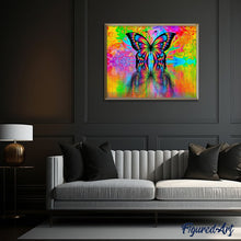 Laden Sie das Bild in den Galerie-Viewer, Malen nach Zahlen für Erwachsene | Reflexion Schmetterling | Figured'Art