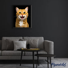 Laden Sie das Bild in den Galerie-Viewer, Malen nach Zahlen für Erwachsene | Lächelnde Katze | Figured'Art