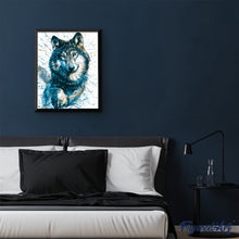 Laden Sie das Bild in den Galerie-Viewer, Malen nach Zahlen für Erwachsene | Blick des Wolfes | Figured'Art