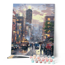 Laden Sie das Bild in den Galerie-Viewer, Malen nach Zahlen für Erwachsene | Amerikanische Stadt | Figured'Art