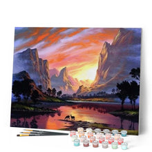 Laden Sie das Bild in den Galerie-Viewer, Malen nach Zahlen für Erwachsene | Seen- und Berglandschaft | Figured'Art