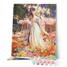 Laden Sie das Bild in den Galerie-Viewer, Malen nach Zahlen für Erwachsene | Romantik und Flamingos | Figured'Art