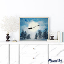 Laden Sie das Bild in den Galerie-Viewer, Malen nach Zahlen für Erwachsene | Weihnachtsschlitten | Figured'Art