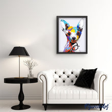 Laden Sie das Bild in den Galerie-Viewer, Malen nach Zahlen für Erwachsene | Hund und Brillen | Figured'Art