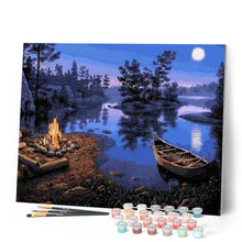 Laden Sie das Bild in den Galerie-Viewer, Malen nach Zahlen für Erwachsene | Feuer am Wasser | Figured'Art