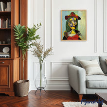Laden Sie das Bild in den Galerie-Viewer, Malen nach Zahlen für Erwachsene | Schöne Frau mit Hut | Figured'Art