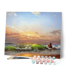 Laden Sie das Bild in den Galerie-Viewer, Malen nach Zahlen für Erwachsene | Erholender Strand | Figured'Art