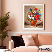 Laden Sie das Bild in den Galerie-Viewer, Malen nach Zahlen für Erwachsene | Schöner Blumenstrauß 3 | Figured'Art
