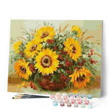 Laden Sie das Bild in den Galerie-Viewer, Malen nach Zahlen für Erwachsene | Sonnenblumen und Blumen | Figured'Art