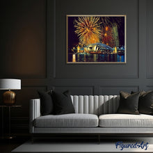 Laden Sie das Bild in den Galerie-Viewer, Malen nach Zahlen für Erwachsene | Feuerwerk in Sydney | Figured'Art