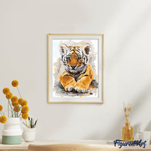 Laden Sie das Bild in den Galerie-Viewer, Malen nach Zahlen für Erwachsene | Junger Tiger | Figured'Art